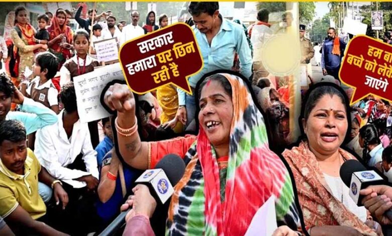 कैनाल रोड परियोजना पर बवाल, 1300 घर तोड़ने की तैयारी के खिलाफ निगम दफ्तर का घेराव