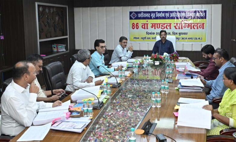 छत्तीसगढ़ गृह निर्माण एवं अधोसंरचना विकास मंडल का 86वाँ मंडल