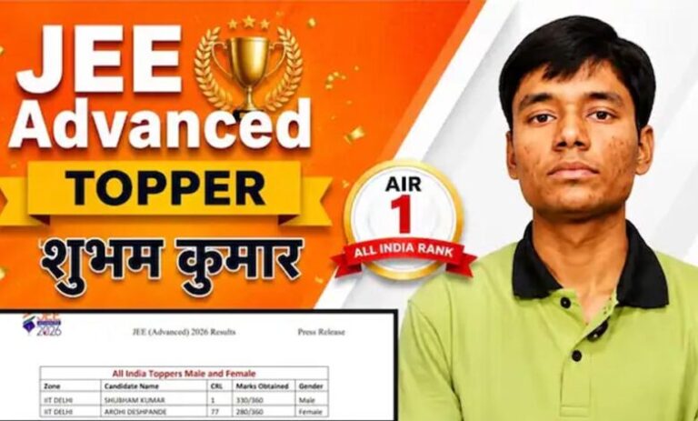 jee-advanced-2026-में-कोटा-का-जलवा,-शुभम-कुमार-air-1-और-कबीर-छिल्लर-air-2-बनकर-छाए