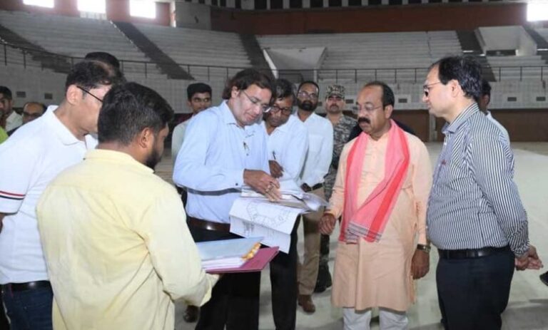 बहतराई-खेल-प्रशिक्षण-केन्द्र-में-निर्माण-और-मरम्मत-के-कार्यों-में-देरी-पर-भड़के-उप-मुख्यमंत्री-अरुण-साव