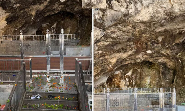 amarnath-yatra-2026:-5-दिन-में-पिघले-बाबा-बर्फानी,-श्रद्धालुओं-के-लिए-बड़ा-झटका;-देखें-कैसे-बदला-स्वरूप